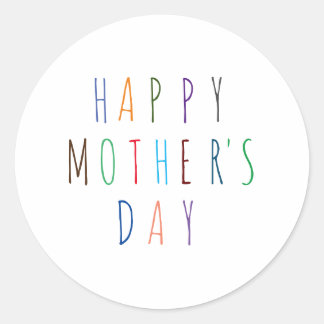 Adesivo Fonte Colorida do feliz dia de as mães