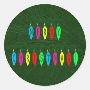 Adesivo Fonte das luzes de Natal coloridas