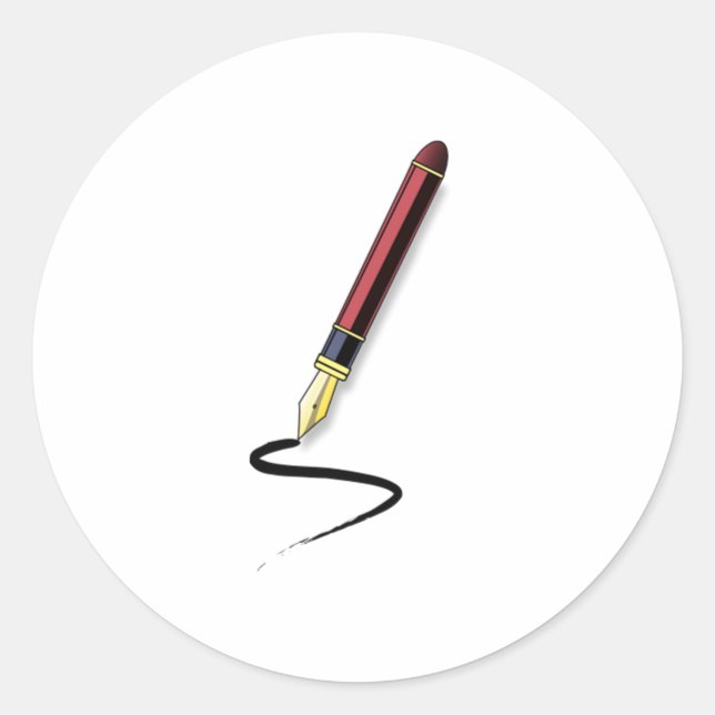 Adesivo Fonte de Caneta (Frente)