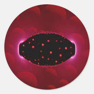 Adesivo Fonte de energia alienígena com esferas de fundo