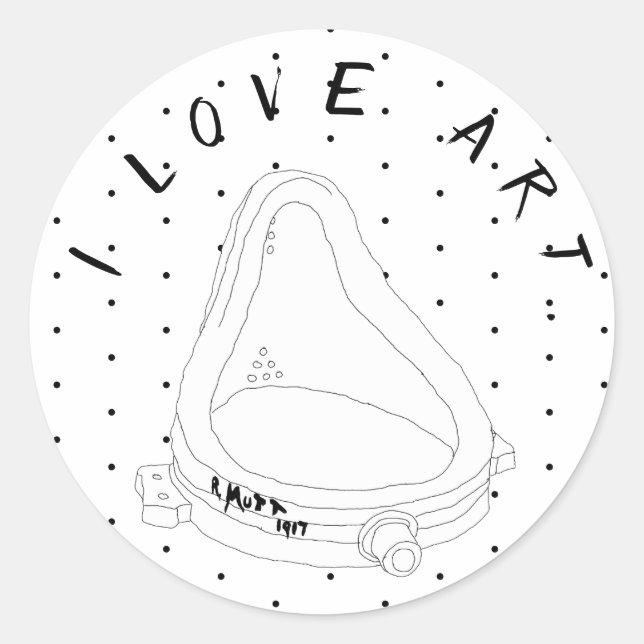 Adesivo Fonte de Marcel Duchamp (Frente)