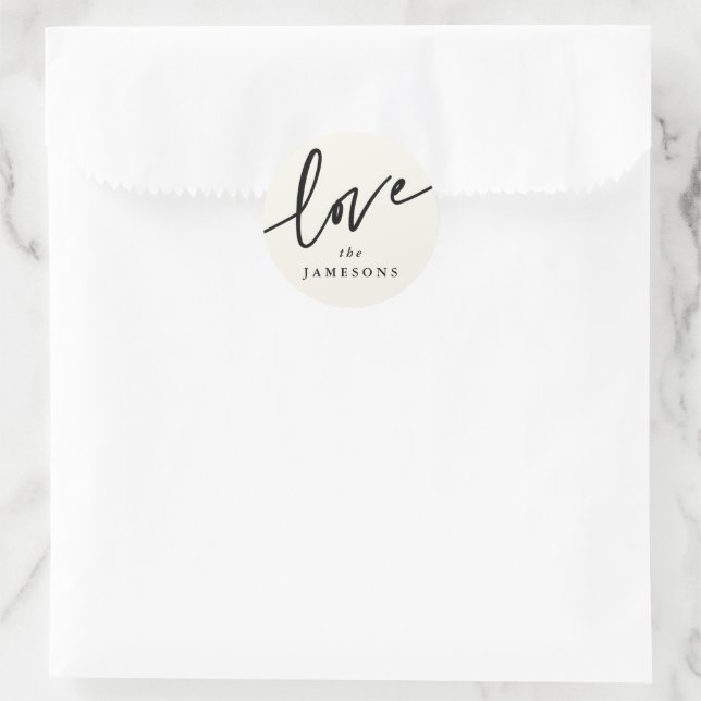 Adesivo Fonte 'Love' Personalizada (Bolsa)