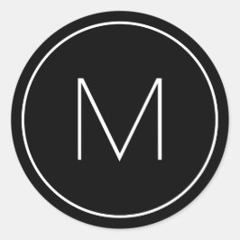 Adesivo Fonte Moderna Minimalista Letra Única Monogramada