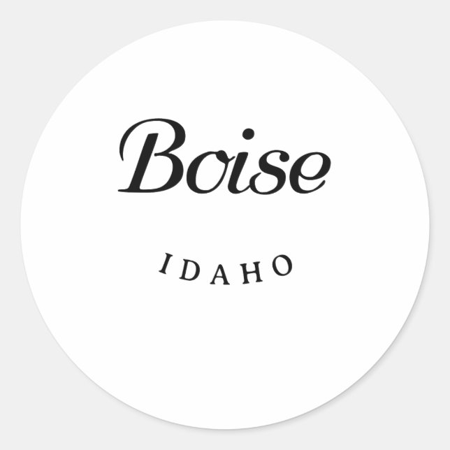 Adesivo Fonte Preta Boise Idaho (Frente)
