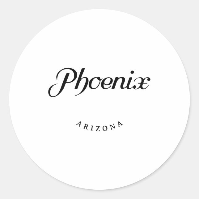 Adesivo Fonte Preta da Arizona Phoenix (Frente)