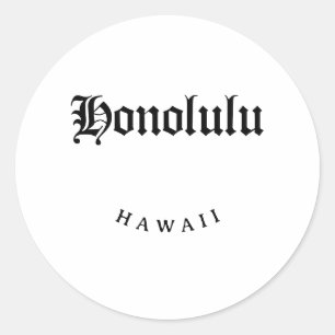 Adesivo Fonte Preta Honolulu Hawaii
