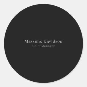 Adesivo Fonte Serifada Minimalista Moderna Cinza Preta