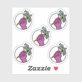 Adesivo Food Not Bombs logo sticker pack