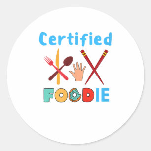 Adesivo Foodie Lover Certified TSirt