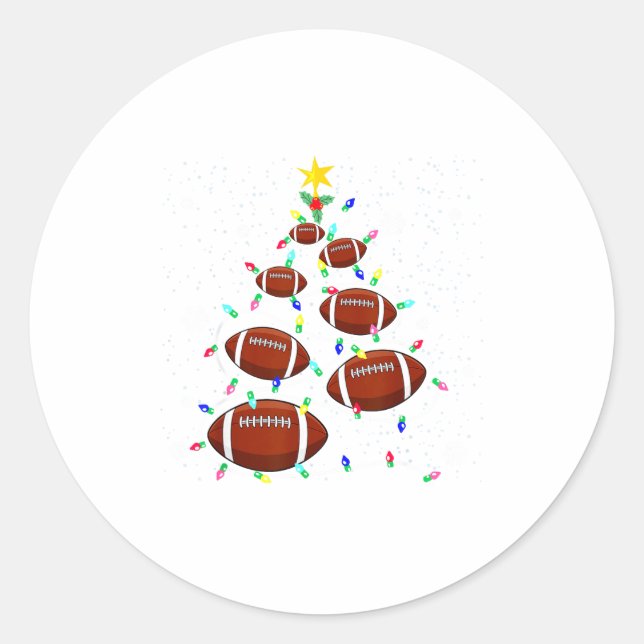 Adesivo Football Christmas Tree Light Xmas Football Boys G (Frente)