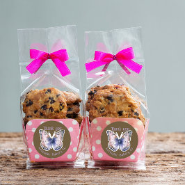 Adesivo For Business Butterfly Custom Shop Name Thank You 