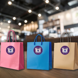 Adesivo For Business Butterfly Custom Shop Name Thank You 