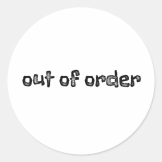 Adesivo Fora de ordem