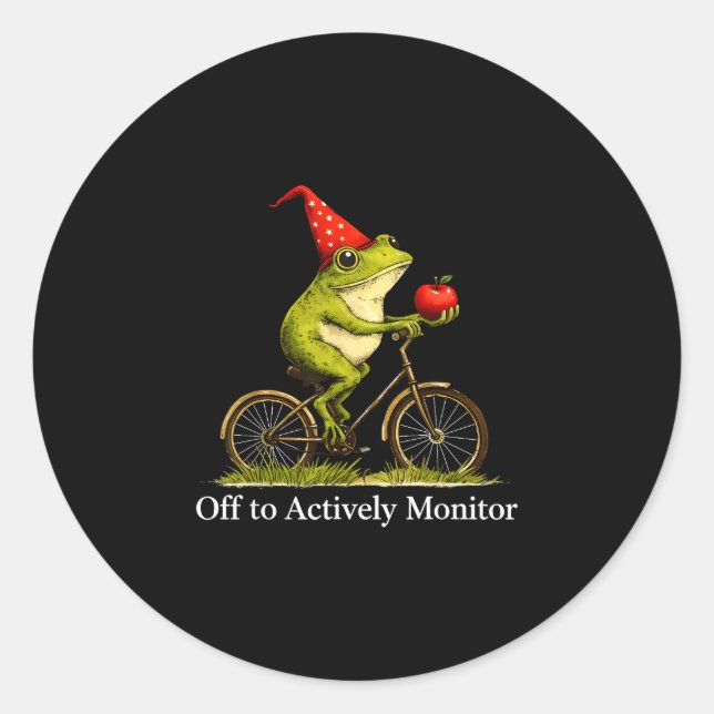Adesivo Fora para monitorar ativamente professor de ciclis (Frente)