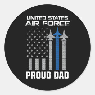 Adesivo Força Aérea Americana Pai Orgulhoso e Orgulhoso Pa