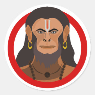 Adesivo Força e Devoção: Bênção de Hanuman