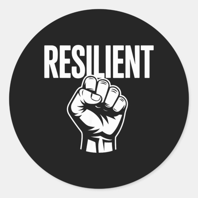Adesivo Força Mental Resiliente Autoestima Motivação (Frente)