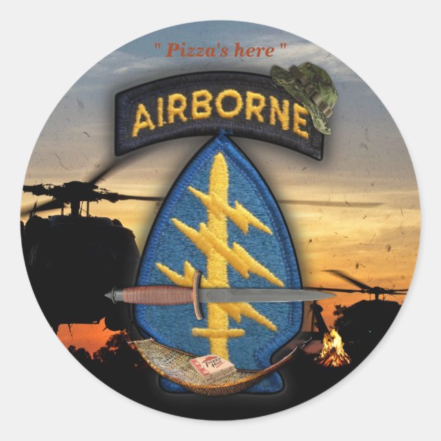 Adesivo Forças Especiais Green Berets lrp nam (Frente)