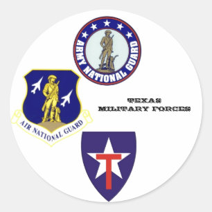 Adesivo Forças militares de Texas