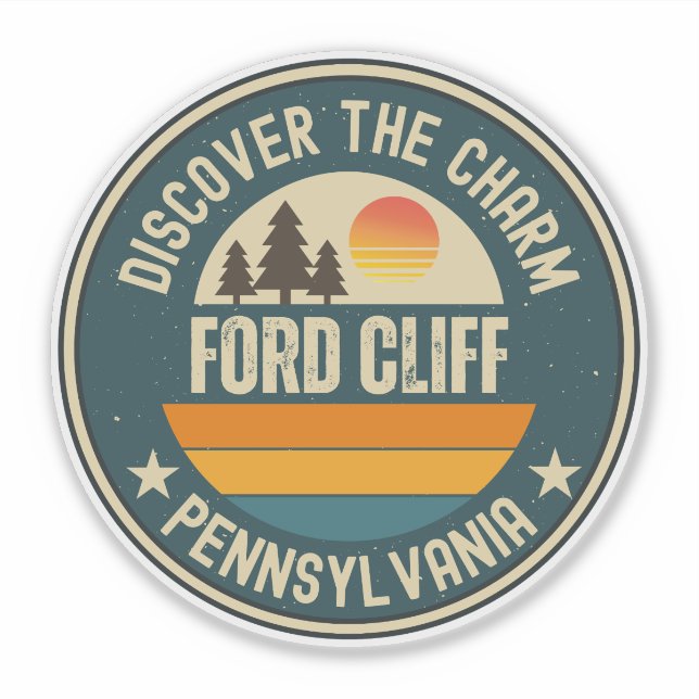 Adesivo Ford Cliff, Pensilvânia (Frente)