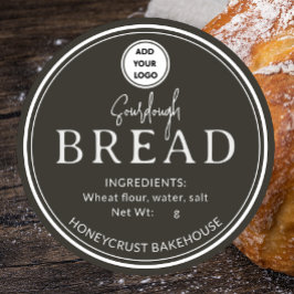 Adesivo Forest Brown Bakery Sourdough Bread Logo Sticker