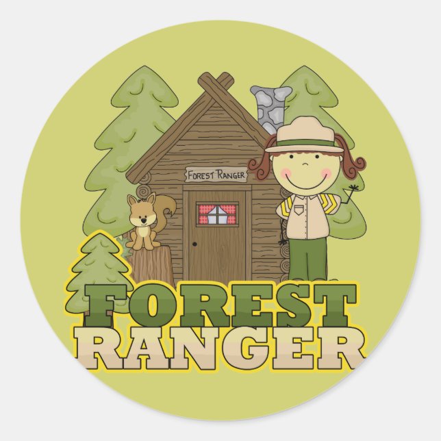 Adesivo Forest Ranger - Rapariga de Brunette (Frente)