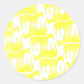 Adesivo Forever Amarelo Unicórnio