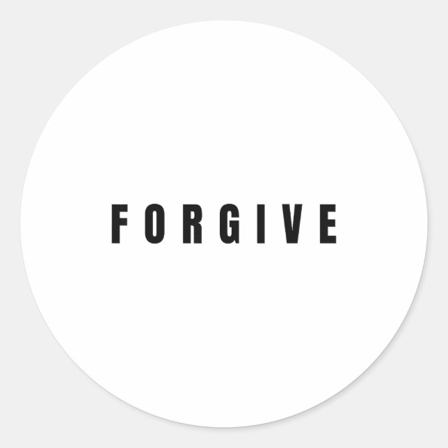 Adesivo Forgive - Jesus Christ Sritual Quote Christianity  (Frente)