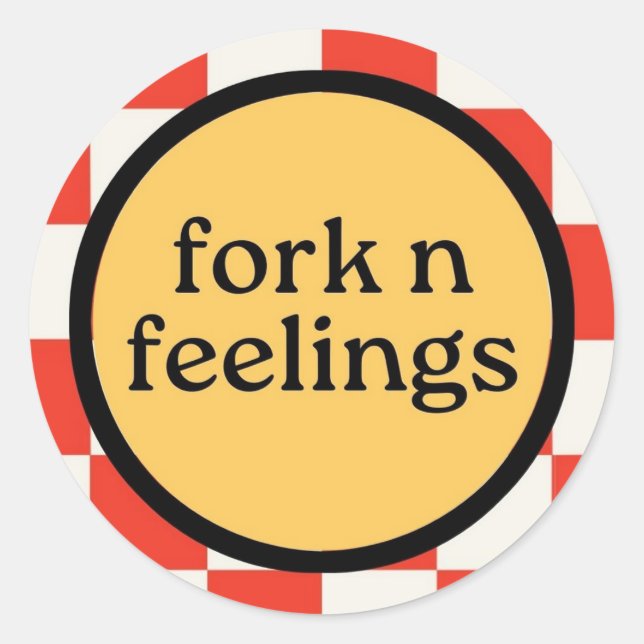 Adesivo Fork n Feelings Logo Sticker (Frente)