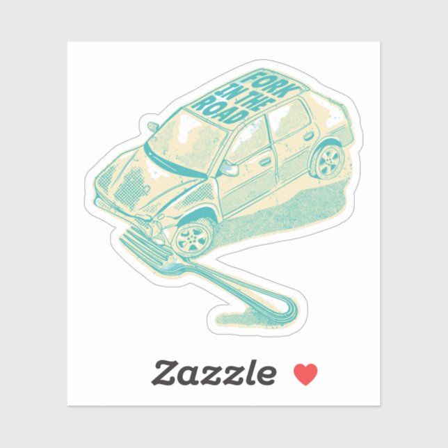 Adesivo Fork no acidente de viação (Folha)