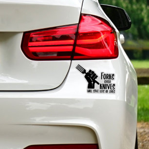 Adesivo Forks sobre Knives, Vegan