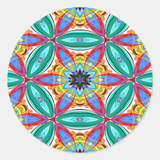 Adesivo Forma de mandala de flor de Batik