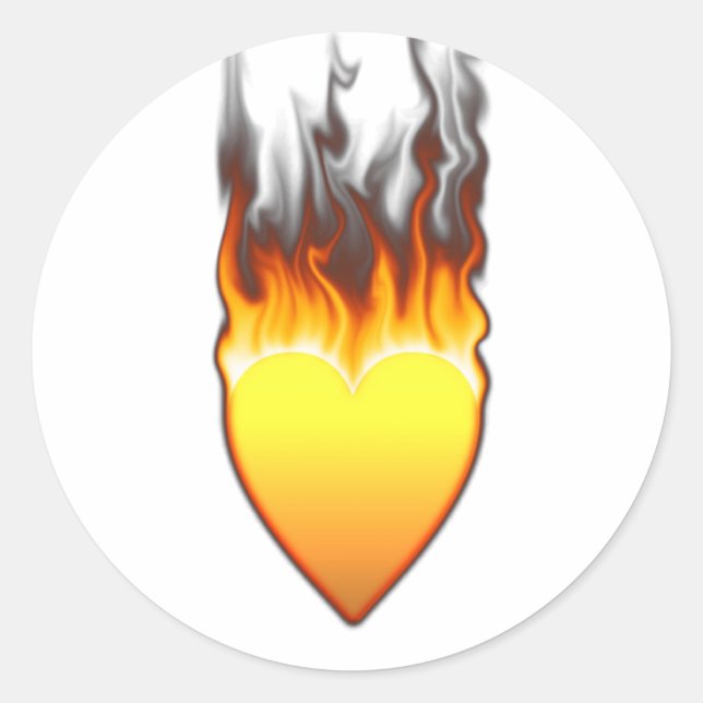 Adesivo Forma Flame Heart Design II (Frente)
