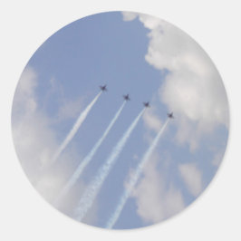 Adesivo Formação de Jato Militar de Aeronaves