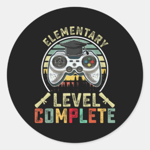 Adesivo Formado no Nível Elementar Gamer Completo Nível El