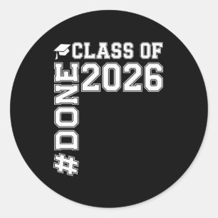 Adesivo FORMADO Turma De 2026 Graduado 26 Graduação