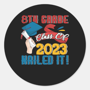 Adesivo Formando 8.o Classe De Graduação De Ti Nails 2023