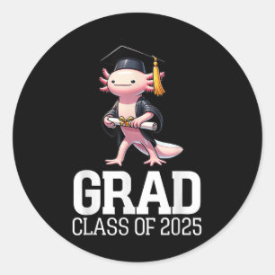 Adesivo Formando Cl De Graduação Funny Axolotl 2025 Gradua