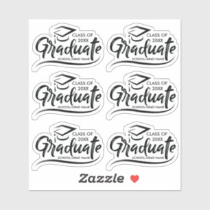 Adesivo Formando Classe de Graduação Personalizada do An
