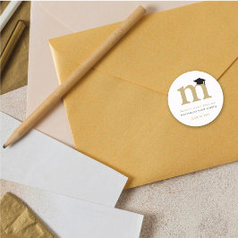 Adesivo Formando Clássico Simples Monograma Boné de format