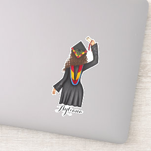 Adesivo Formando Com Vinheta De Nome Personalizado De Dipl