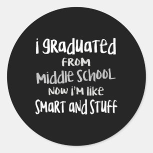 Adesivo formando da escola secundária do 8º ano