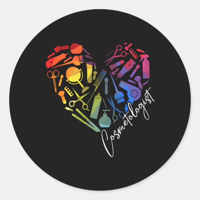 Adesivo Formando de Cosmetologia Aprenda Cosmetólogo (Frente)