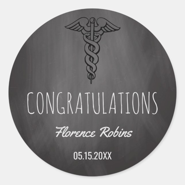 Adesivo Formando de Enfermagem na Escola | Graduação Caduc (Frente)