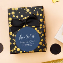 Formando de Fontes Elegantes Azul Moderno