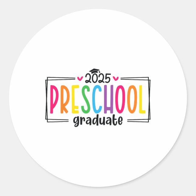 Adesivo Formando de Graduação da Pré-escola 2025 Formando  (Frente)