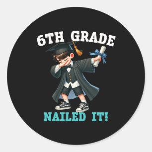 Adesivo Formando De Graduação Engraçado De 6 Boys Dabbing 