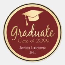 Formando de qualquer ano Dourado