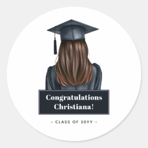 Adesivo Formando Feminino Personalizado de Graduação Moder