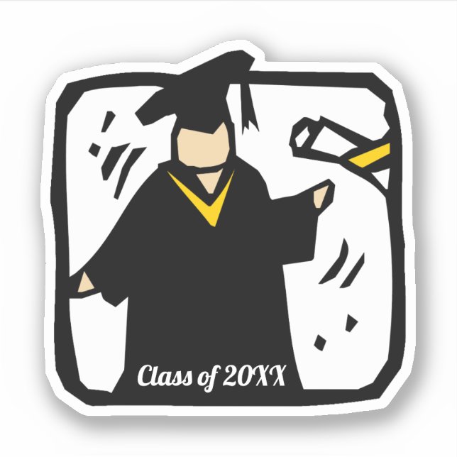 Adesivo Formando Graduação de Estudantes (Frente)